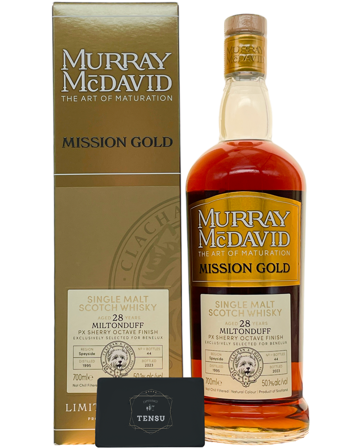 Miltonduff 28Y BeNeLux (1995-2023) PX Sherry Octave Finish 50.0 Mission Gold "Murray McDavid"