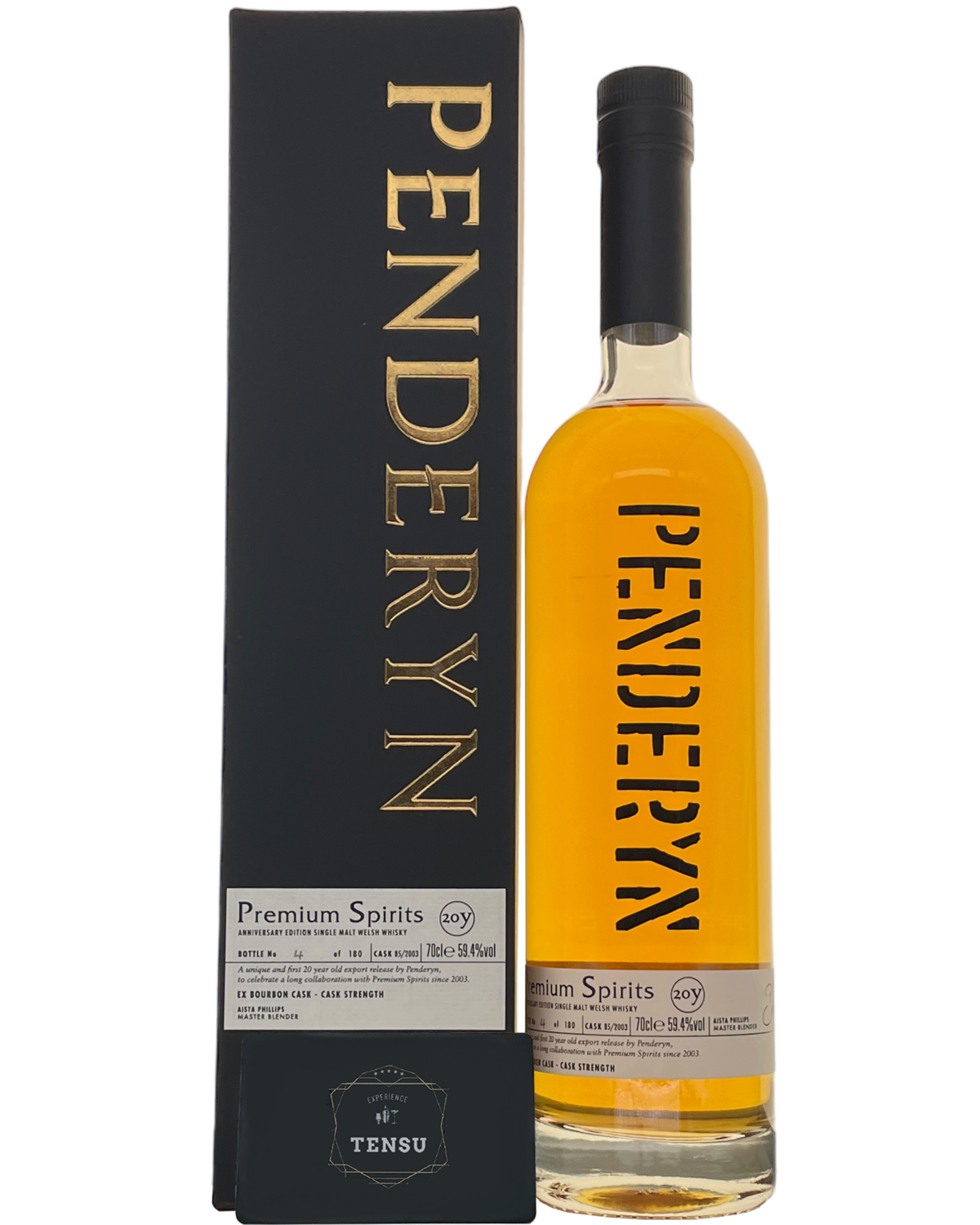 Penderyn 20Y (2003-2023) Single Ex-Bourbon Cask - Cask Strength 59.4% &quot;For Premium Spirits&quot;