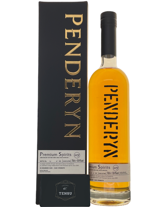 Penderyn 20Y (2003-2023) Single Ex-Bourbon Cask - Cask Strength 59.4% &quot;For Premium Spirits&quot;