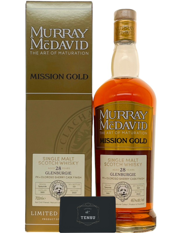 Glenburgie 28Y (1995-2023) PX+OL Sherry Cask Finish 46.1 Mission Gold &quot;Murray McDavid&quot;