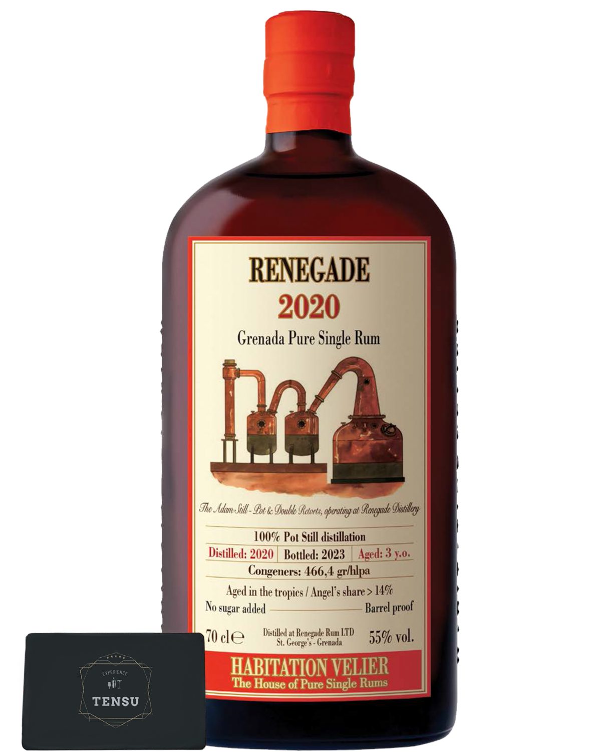 Renegade 3YO Grenada Pure Single Rum (2020-2023) 55.0 "La Maison & Vélier"