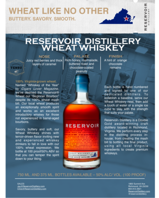 Reservoir Virginia Wheat (2022) Batch 4 50.0 "OB"