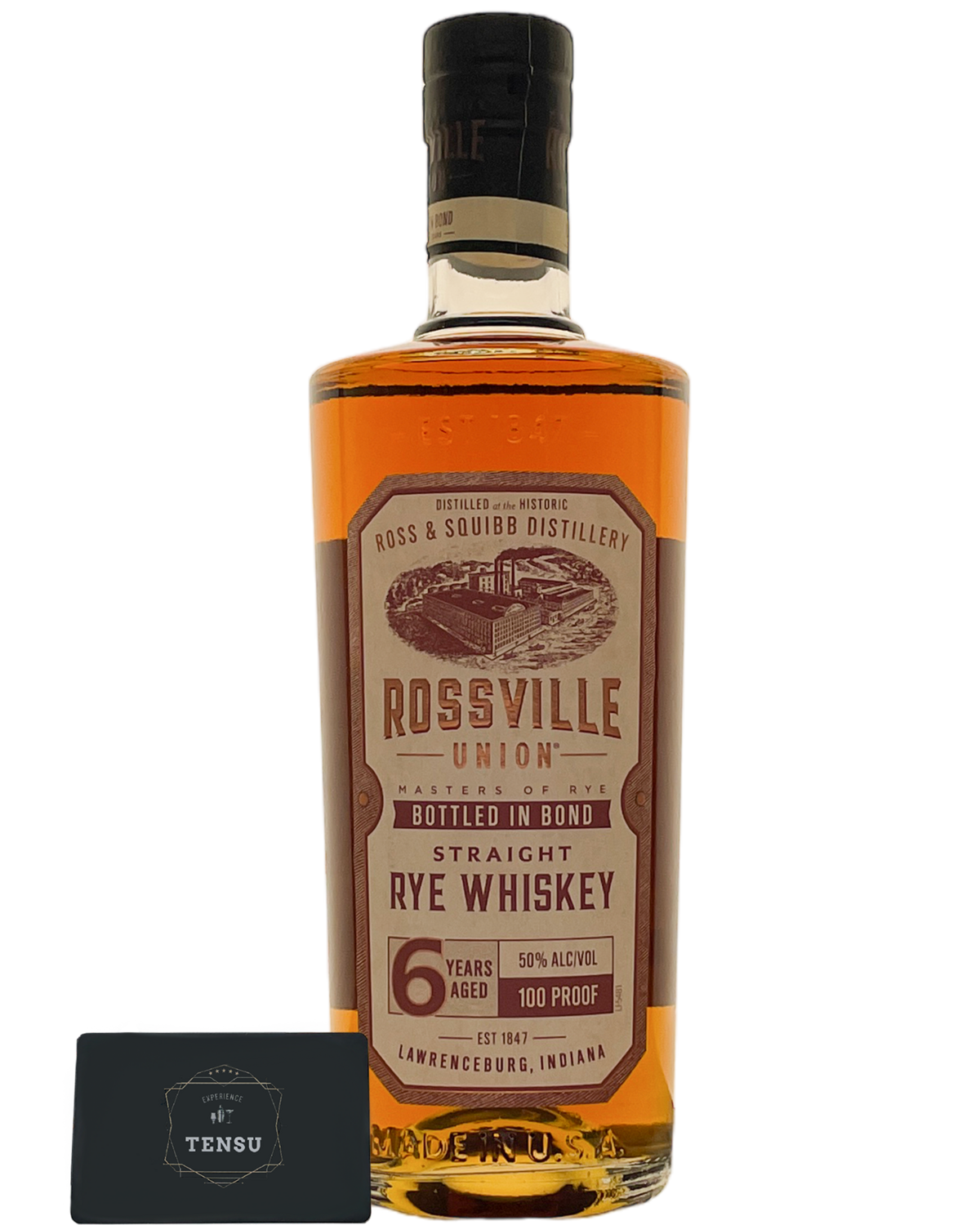 Rossville Union 6Y Bottled in Bond -Straight Rye Whiskey- 50.0 "OB"