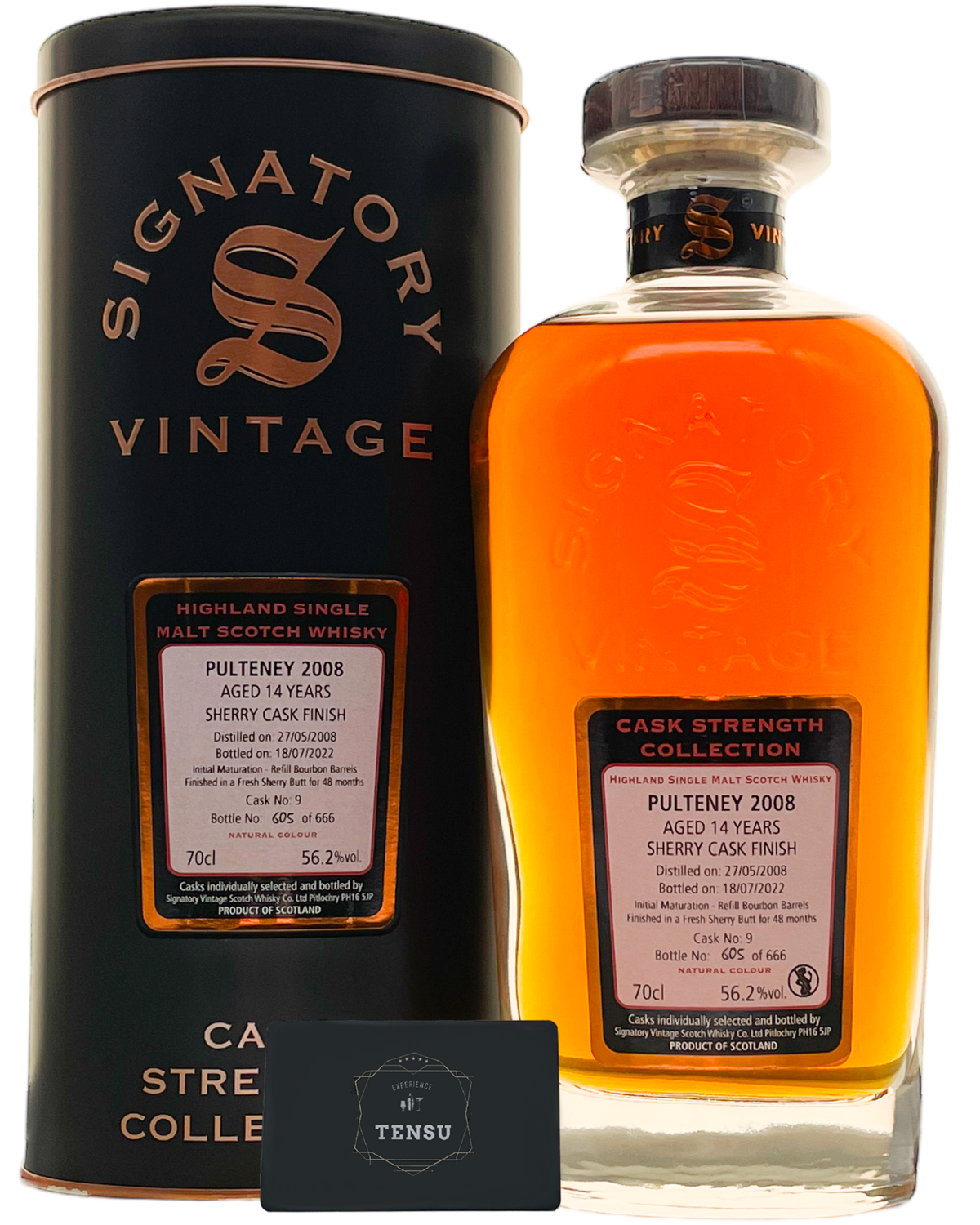 Old Pulteney 14Y (2008-2022) Refill Bourbon & Fresh Sherry Butt Finish 56.2 CSC "Signatory"