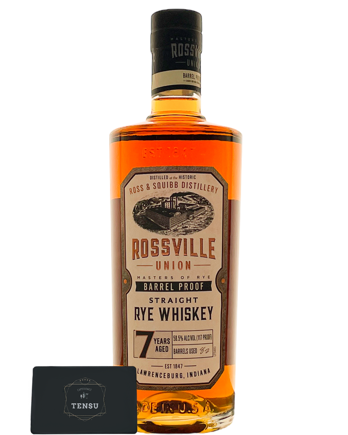 Rossville Union 7Y Barrel Proof -Straight Rye Whiskey- 58.5 &quot;OB&quot;