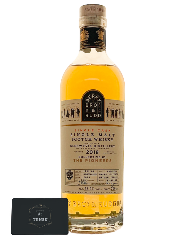 Glenwyvis Distillery (2018-2023) Single Cask #1501/02 CL#1 THE PIONEERS 53.9 &quot;Berry Bros &amp; Rudd&quot;