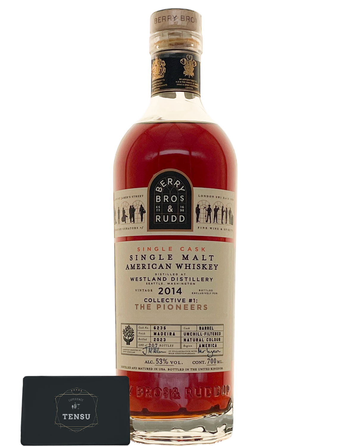 Westland Distillery (2014-2023) Single Barrel #6235 CL#1 THE PIONEERS 53.0 &quot;Berry Bros &amp; Rudd&quot;