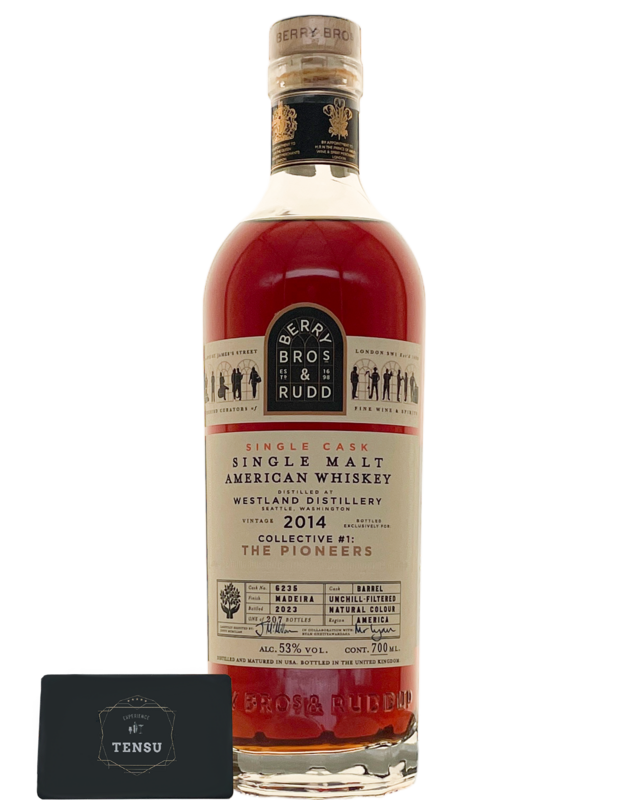 Westland Distillery (2014-2023) Single Barrel #6235 CL#1 THE PIONEERS 53.0 &quot;Berry Bros &amp; Rudd&quot;