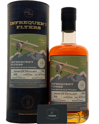 Deanston 13Y (2009-2023) Marsala Hogshead 52.5 N°128 &quot;Infrequent Flyers&quot; AWWC