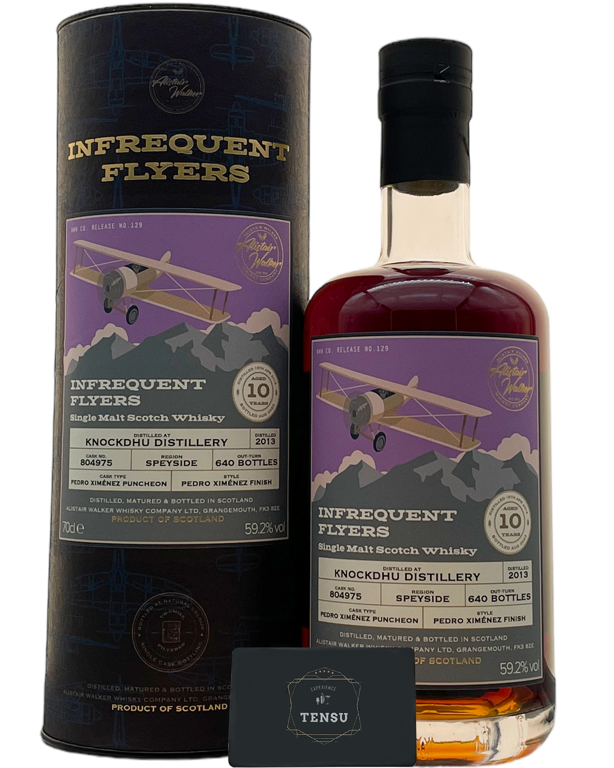 Knockdhu 10Y (2013-2023) Pedro-Ximenez Puncheon 59.2 N°129 &quot;Infrequent Flyers&quot; AWWC