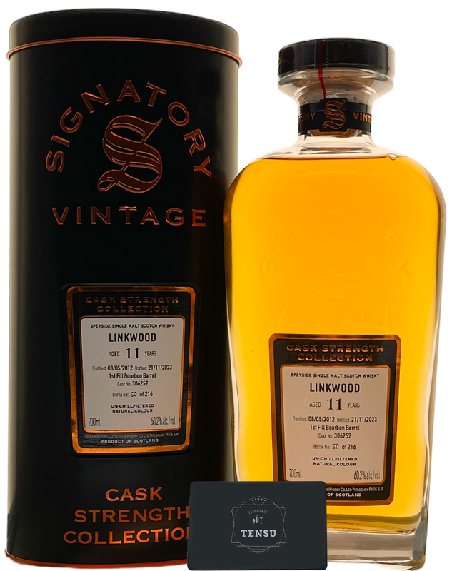 Linkwood 11Y (2012-2023) 1st Fill Bourbon Barrel 60.2 CSC &quot;Signatory&quot;