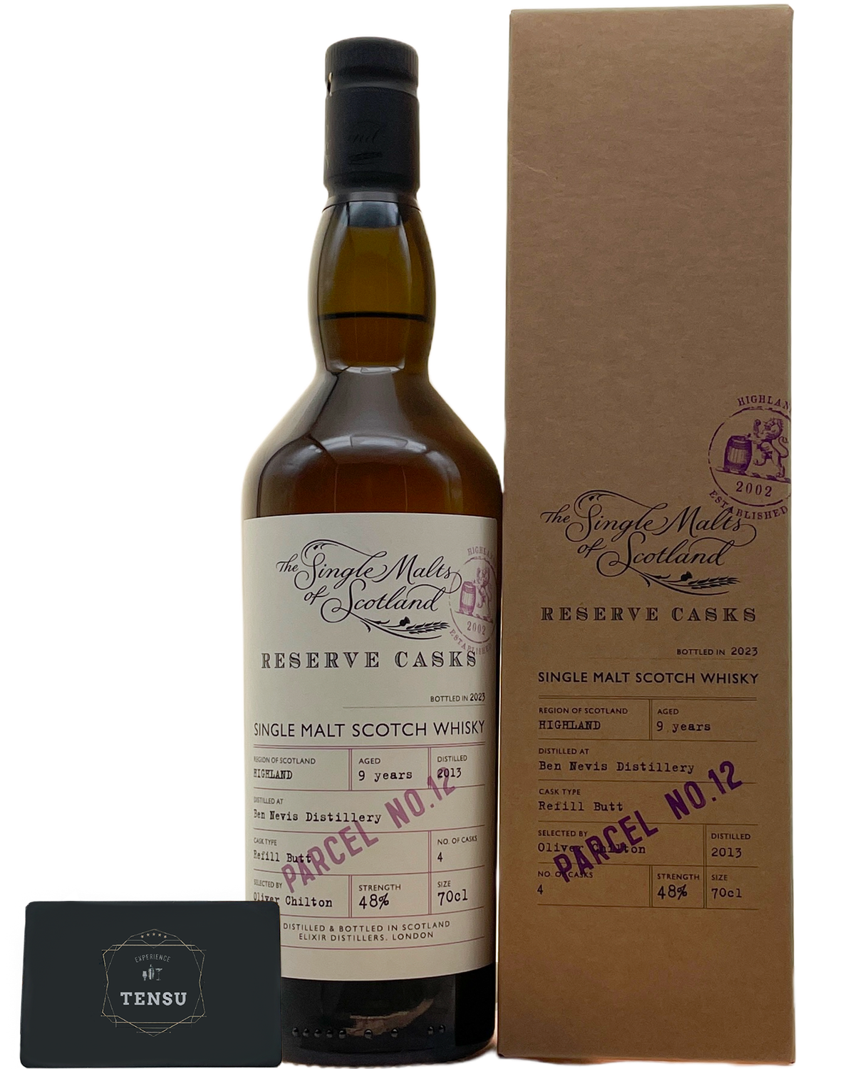 Ben Nevis 9Y &quot;Reserve Casks&quot; Parcel No. 12 (2013-2023) Refill Butt 48.0 &quot;Elixir Distillers&quot;