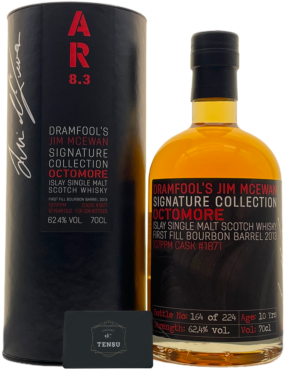 Octomore 10Y Release 8.3 (2013) 1st Fill Bourbon Barrel 62.4 JMSC &quot;Dramfool&quot;