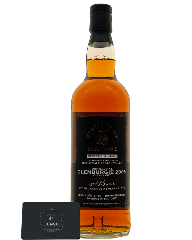 Glenburgie 15Y 100 Proof #2 (2008-2024) 1st Fill Oloroso Sherry Butts Exceptional Cask &quot;Signatory&quot;