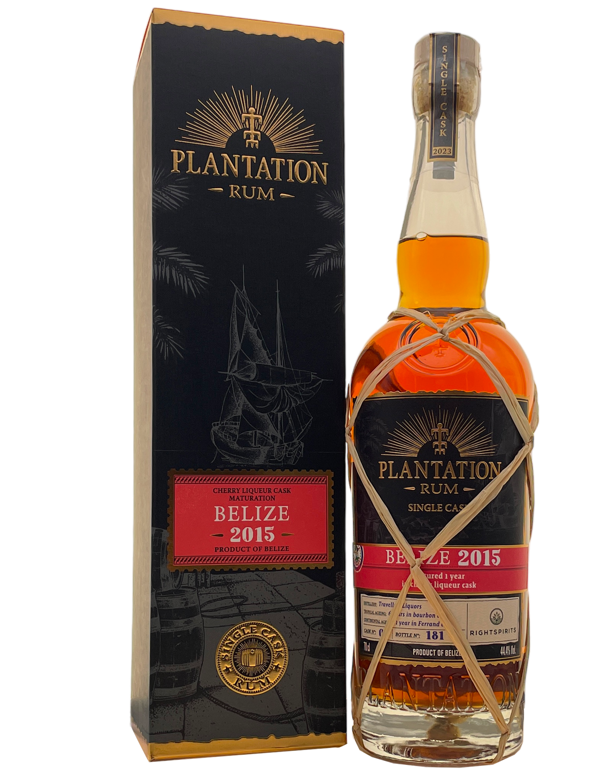 Plantation Belize Vintage 2015 (2015-2023) Cherry Liqueur Cask 44.4 SCC &quot;Maison Ferrand&quot;