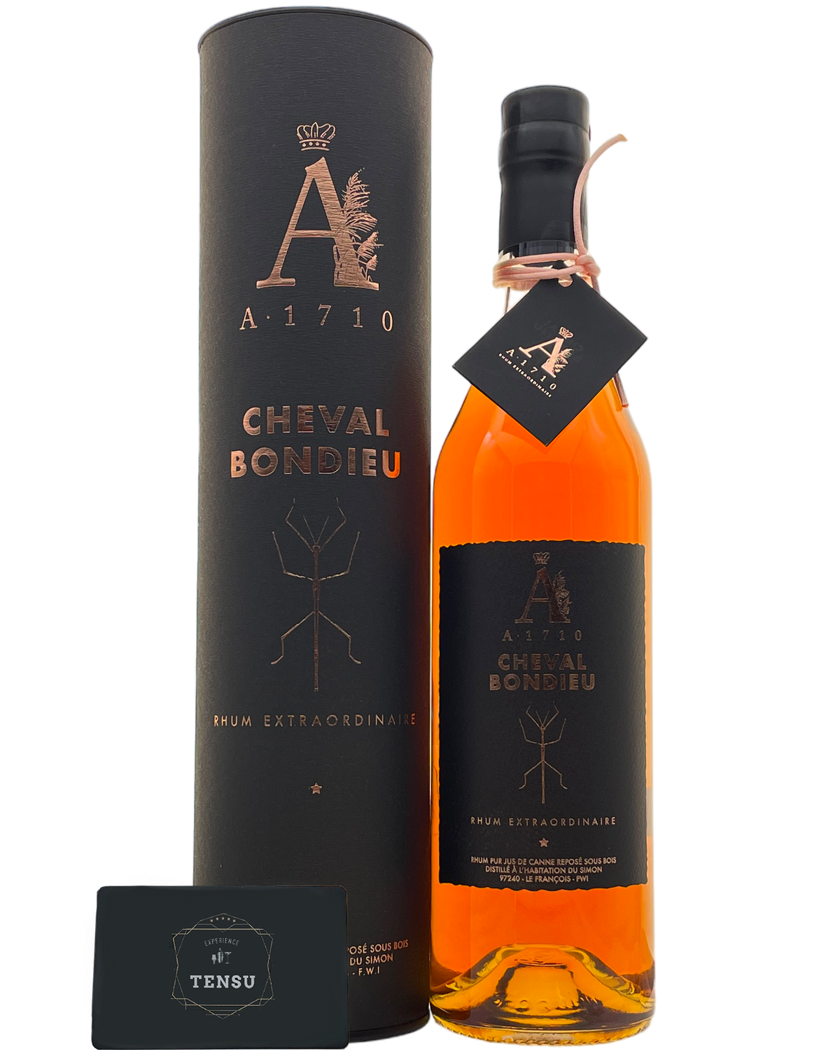 A1710 Cheval Bondieu (Rhum Extraordinaire) Rhum Pur Jus de Canne Reposé Sous Bois 51.5 &quot;OB&quot;