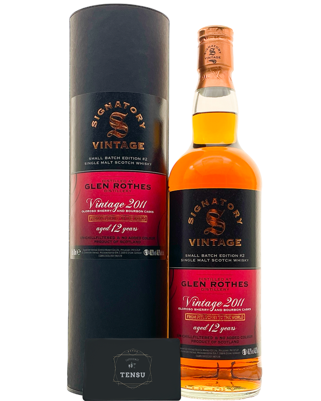 Glenrothes 12Y (2011-2023) Oloroso Sherry &amp; Bourbon Casks 48.2 Small Batch Edition #2 &quot;Signatory&quot;