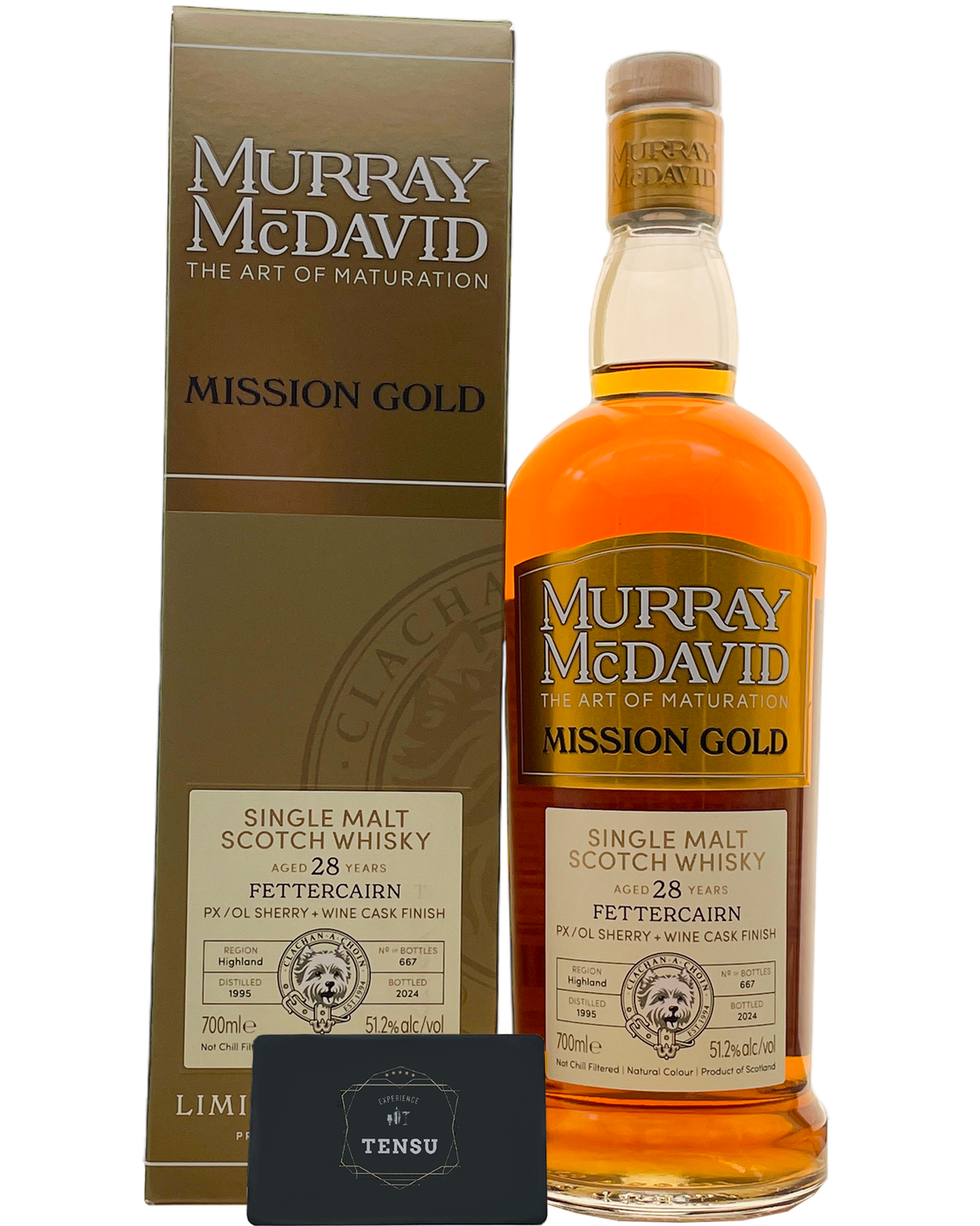 Fettercairn 28Y (1995-2024) PX, OL Sherry + Wine Cask Finish 51.2 Mission Gold &quot;Murray McDavid&quot;