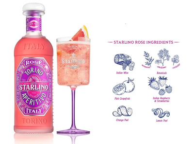Hotel Starlino Rose Aperitivo 17.0% (0.75 Liter)
