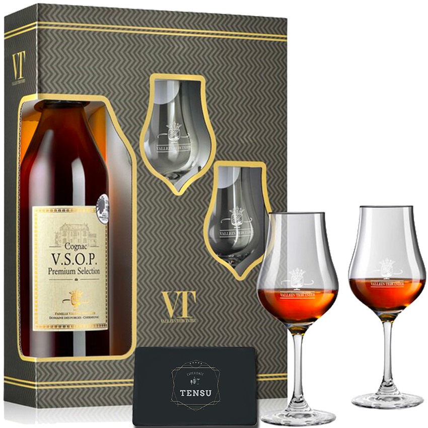 Vallein Tercinier VSOP [Gift Pack + 2 Glazen] 40.0 &quot;OB&quot;