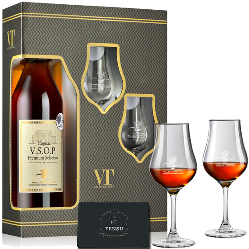 Vallein Tercinier VSOP [Gift Pack + 2 Glazen] 40.0 &quot;OB&quot;