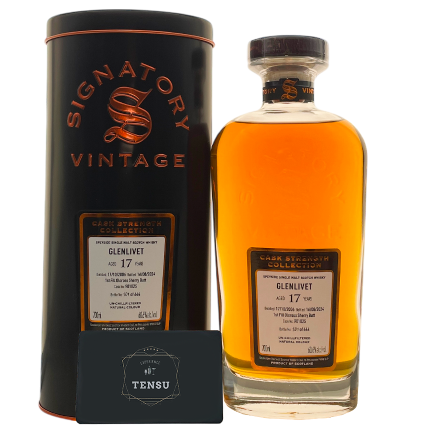 Glenlivet 17Y (2006-2024) 1st Fill Oloroso Sherry Butt 60.6 CSC &quot;Signatory&quot;
