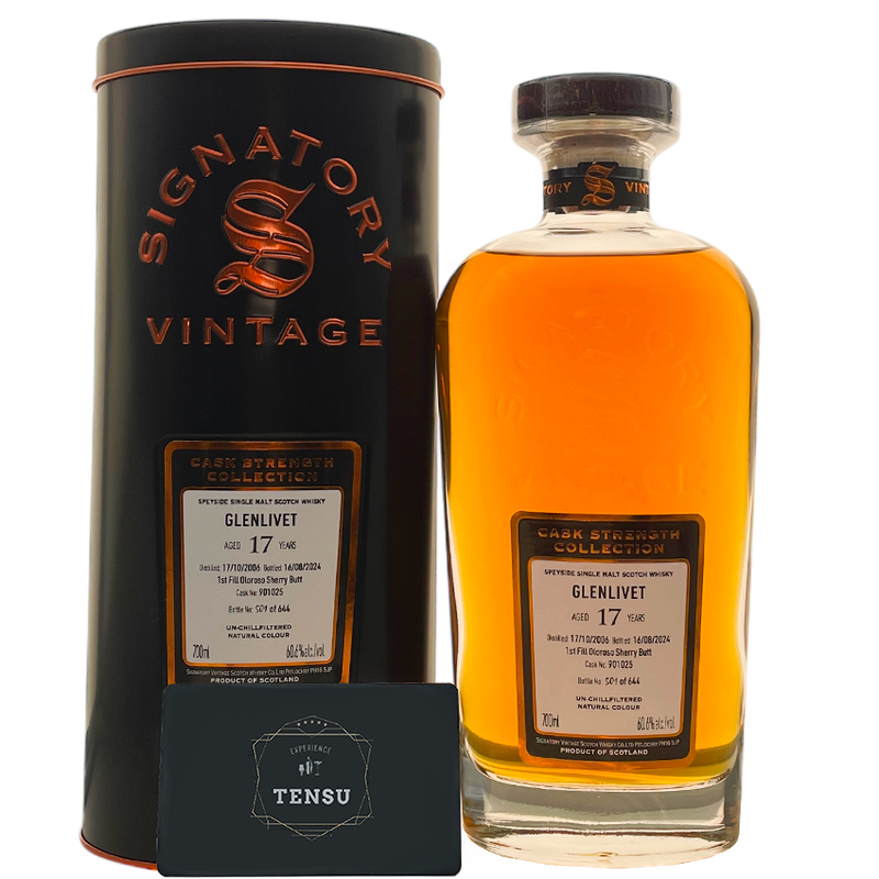 Glenlivet 17Y (2006-2024) 1st Fill Oloroso Sherry Butt 60.6 CSC &quot;Signatory&quot;