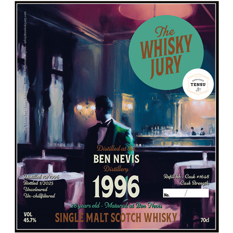 Ben Nevis 28Y (1996-2025) Refill Hogshead #1648 45.7 Cask Strength "The Whisky Jury"