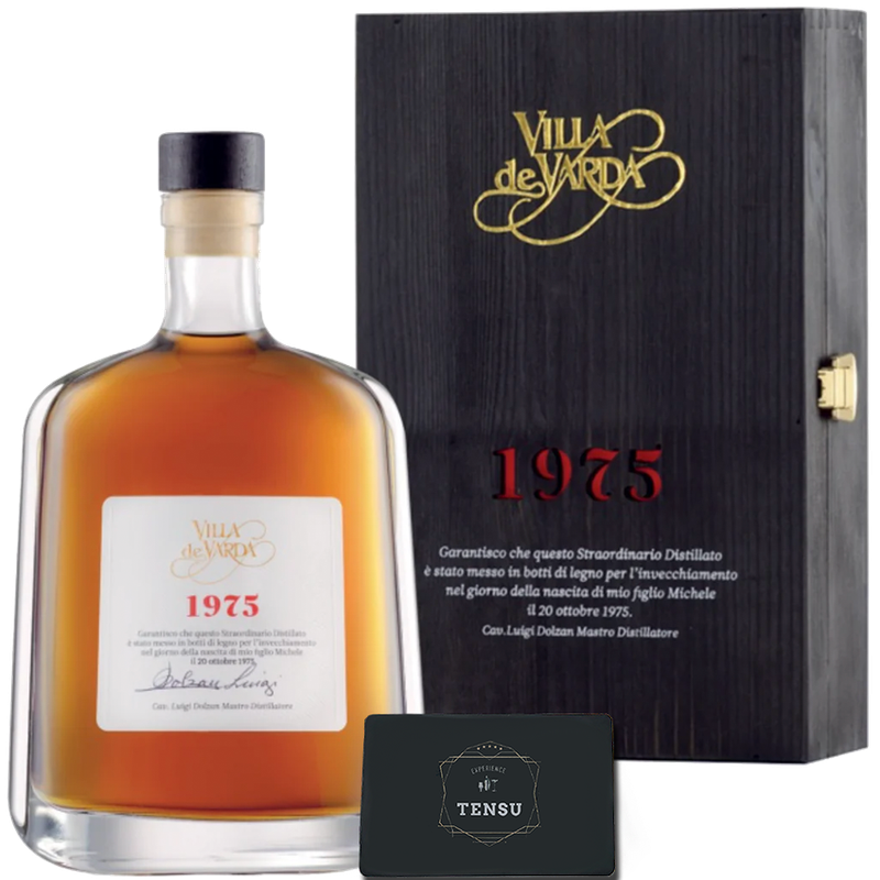 Villa de Varda Vintage 1975 Acquavite Stravecchio di Vino Invecchiato 40.0 &quot;OB&quot;