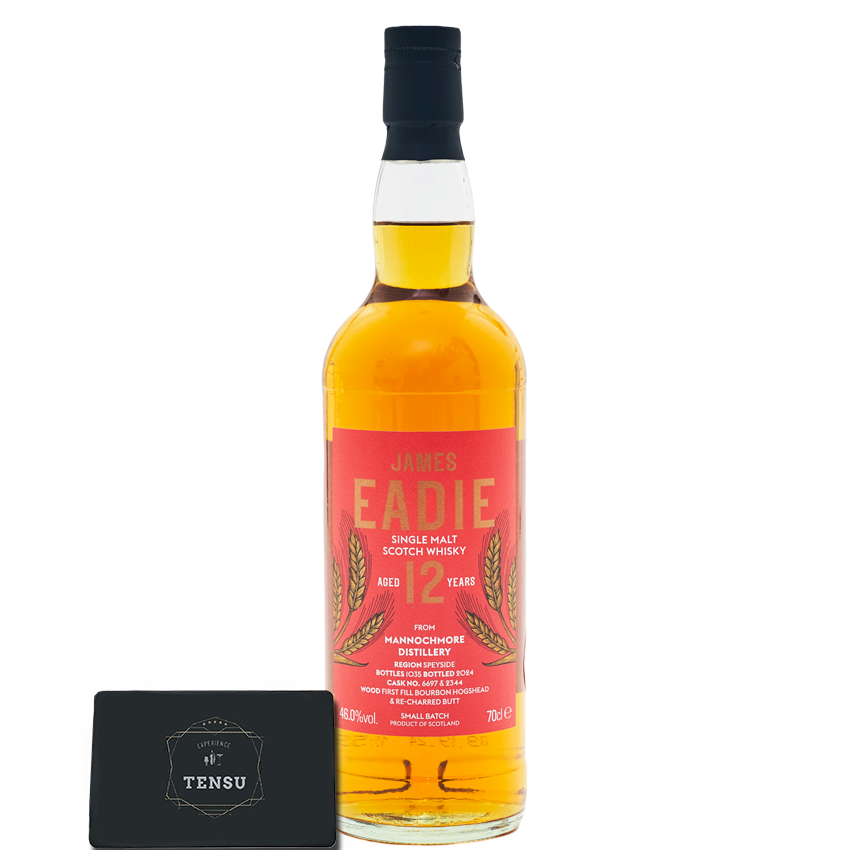 Mannochmore 12Y (2024) 1st Fill Bourbon HHD &amp; Re-Charred Butt 46.0 Small Batch &quot;James Eadie&quot;