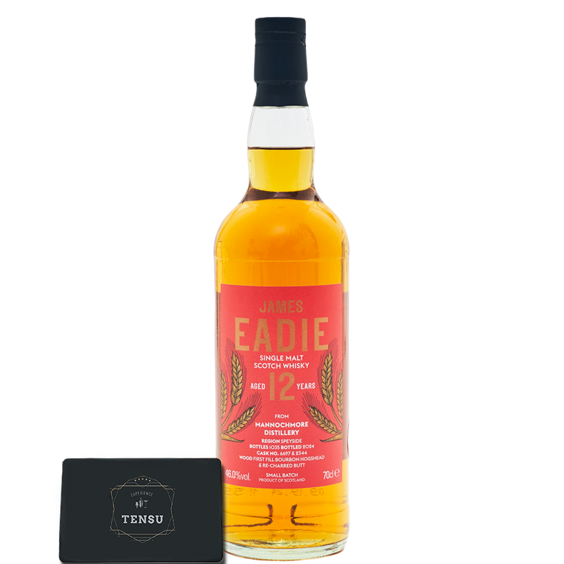 Mannochmore 12Y (2024) 1st Fill Bourbon HHD &amp; Re-Charred Butt 46.0 Small Batch "James Eadie"