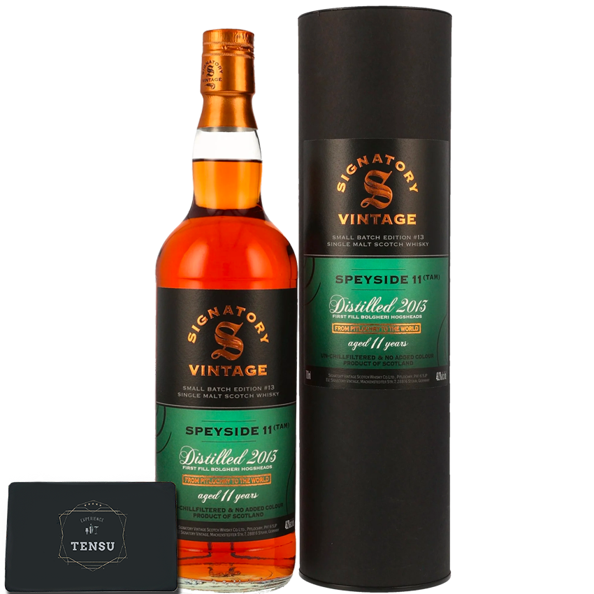 Speyside 11Y (TAM) (2013-2024) 1st Fill Bolgheri Hogsheads 48.2 Small Batch Edition #13 &quot;Signatory&quot;