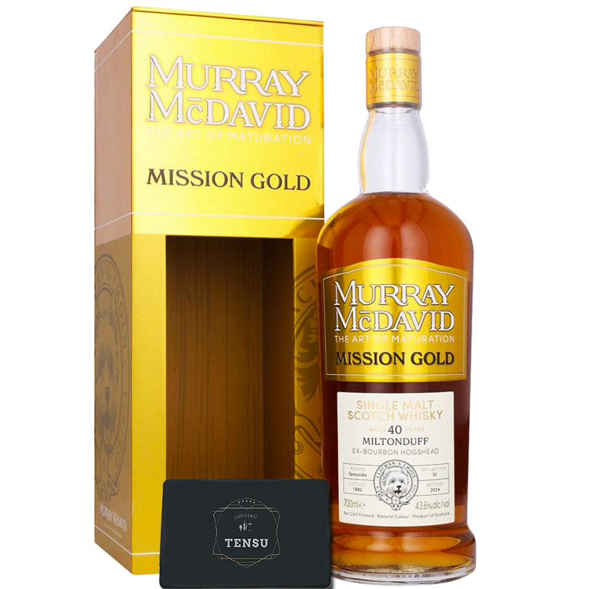 Miltonduff 40Y (1982-2024) Ex-Bourbon Hogshead 43.6 Limited Release - Mission Gold &quot;Murray McDavid&quot;
