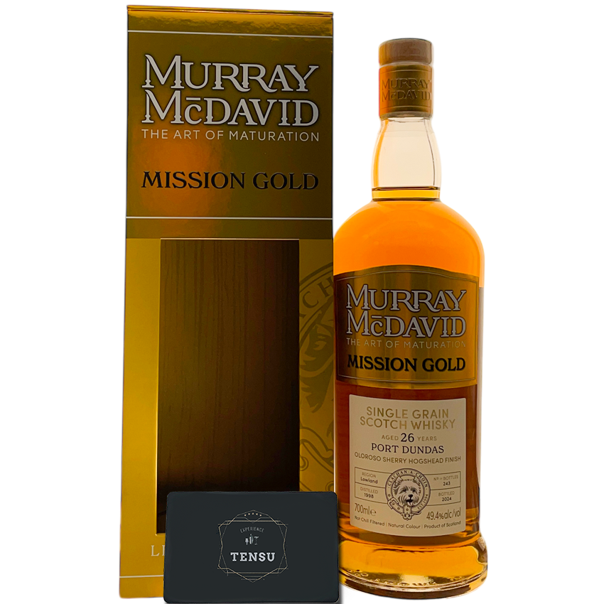 Port Dundas 26Y (1998-2024) Oloroso Sherry Hogshead Finish 49.4 Limited Release - Mission Gold &quot;Murray McDavid&quot;