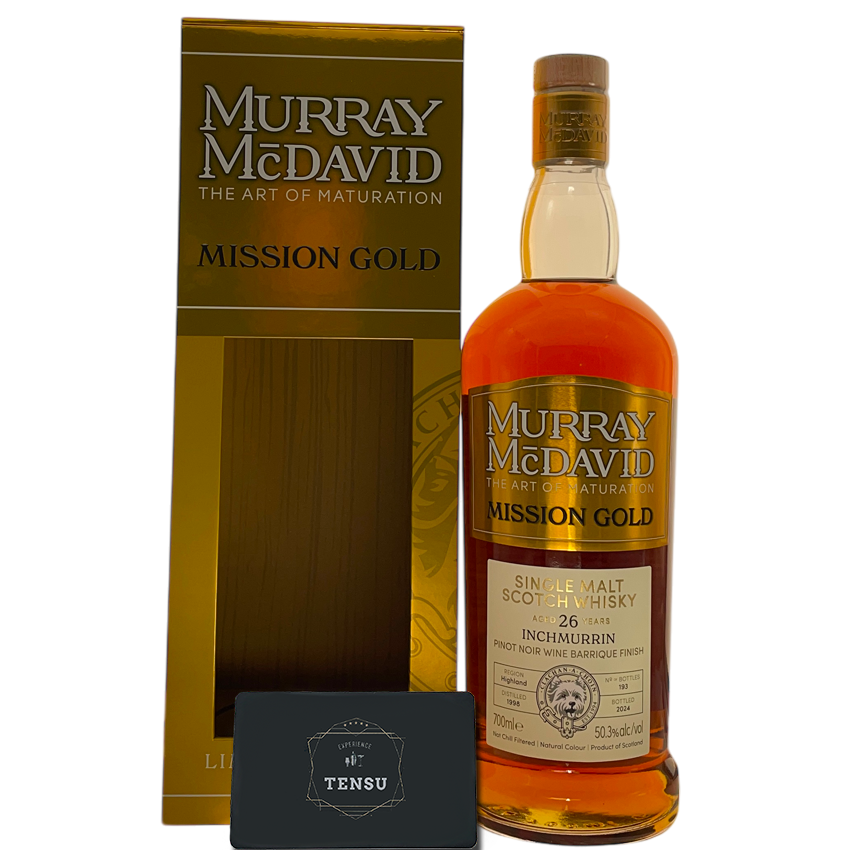 Inchmurrin 26Y (1998-2024) Pinot Noir Wine Barrique Finish 50.3 Limited Release - Mission Gold &quot;Murray McDavid&quot;