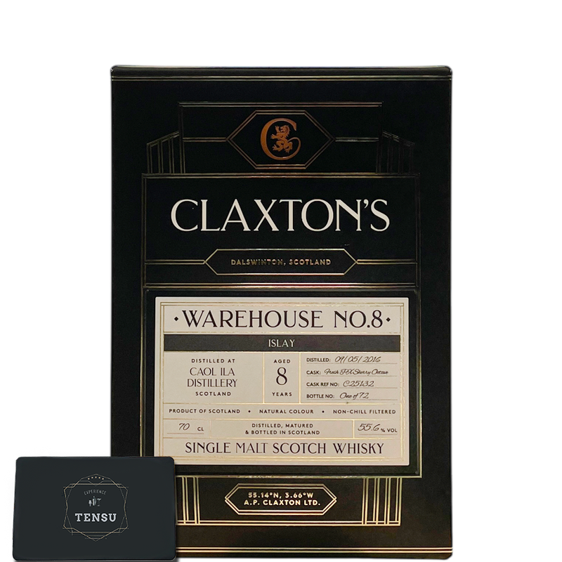Caol Ila 8Y (2016-2025) Fresh PX Sherry Octave Warehouse No.8 55.6 &quot;Claxton&#39;s&quot;