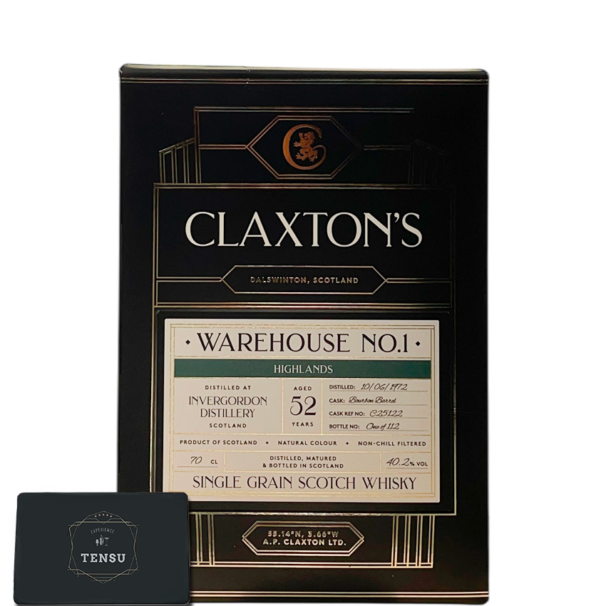 Invergordon 52Y (1972-2025) Bourbon Barrel 40.2 Warehouse N°1 &quot;Claxton&#39;s&quot;
