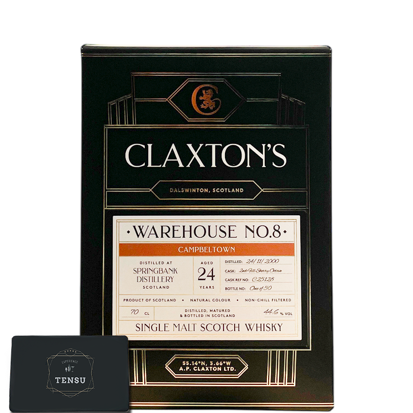 Springbank 24Y (2000-2025) 2nd Fill Sherry Octave Warehouse No.8 44.6 &quot;Claxton&#39;s&quot;