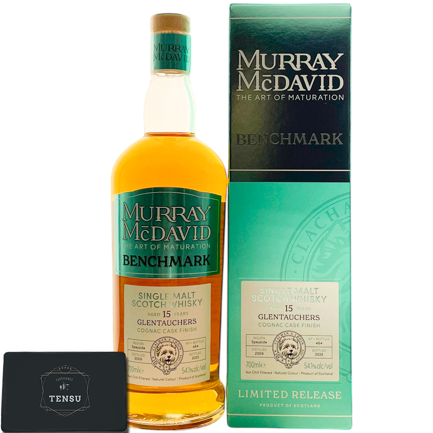 Glentauchers 15Y (2009-2025) Bourbon Hogshead &amp; 1st fill Cognac Cask Finish 54.1 Benchmark &quot;Murray McDavid&quot;