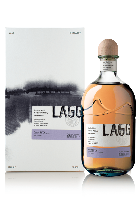 Lagg Small Batch (2025) 1st Fill Bourbon &amp; Palo Cortado Finish 56.2 "OB"