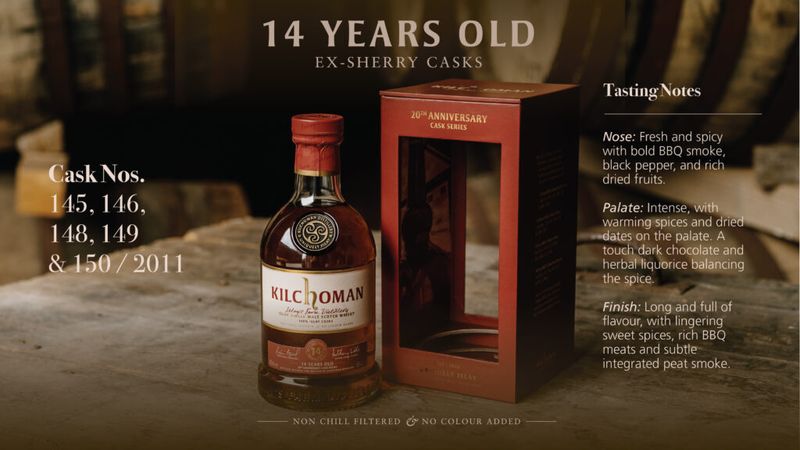 Kilchoman 14Y 20Th Anniversary Bottling (2011-2025) 5 100% Islay Ex-Oloroso Sherry Butts 55.0 "OB"