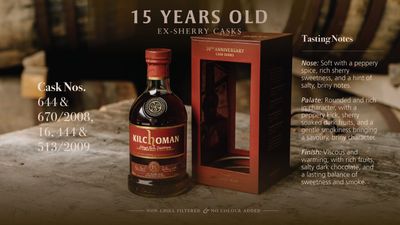Kilchoman 15Y 20th Anniversary Bottling (2008/2009-2025) 5 Ex-Oloroso Sherry Butts 52.7 &quot;OB&quot;