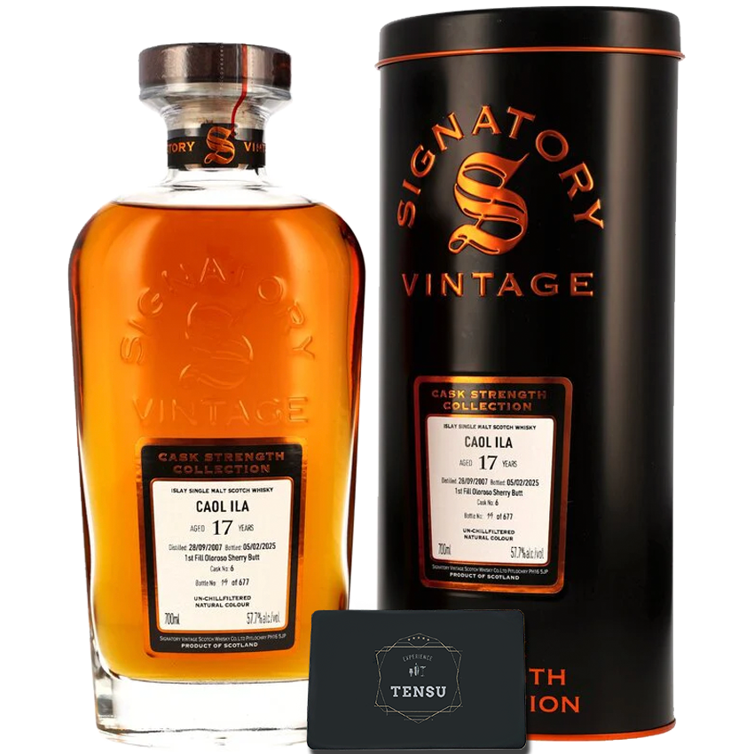 Caol Ila 17Y (2007-2025) 1st Fill Oloroso Sherry Butt #6 57.7 CSC &quot;Signatory&quot;
