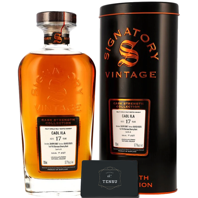 Caol Ila 17Y (2007-2025) 1st Fill Oloroso Sherry Butt #6 57.7 CSC &quot;Signatory&quot;