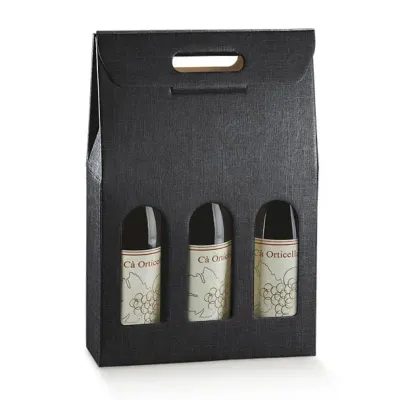 3 flessen Scatola Seta Nero