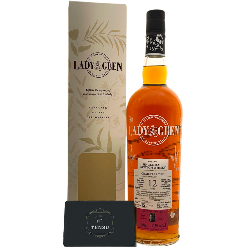 Craigellachie 12Y (2013-2025) Refill Oloroso Hogshead &amp; Refill Oloroso Finish 60.5 &quot;Lady of the Glen&quot;