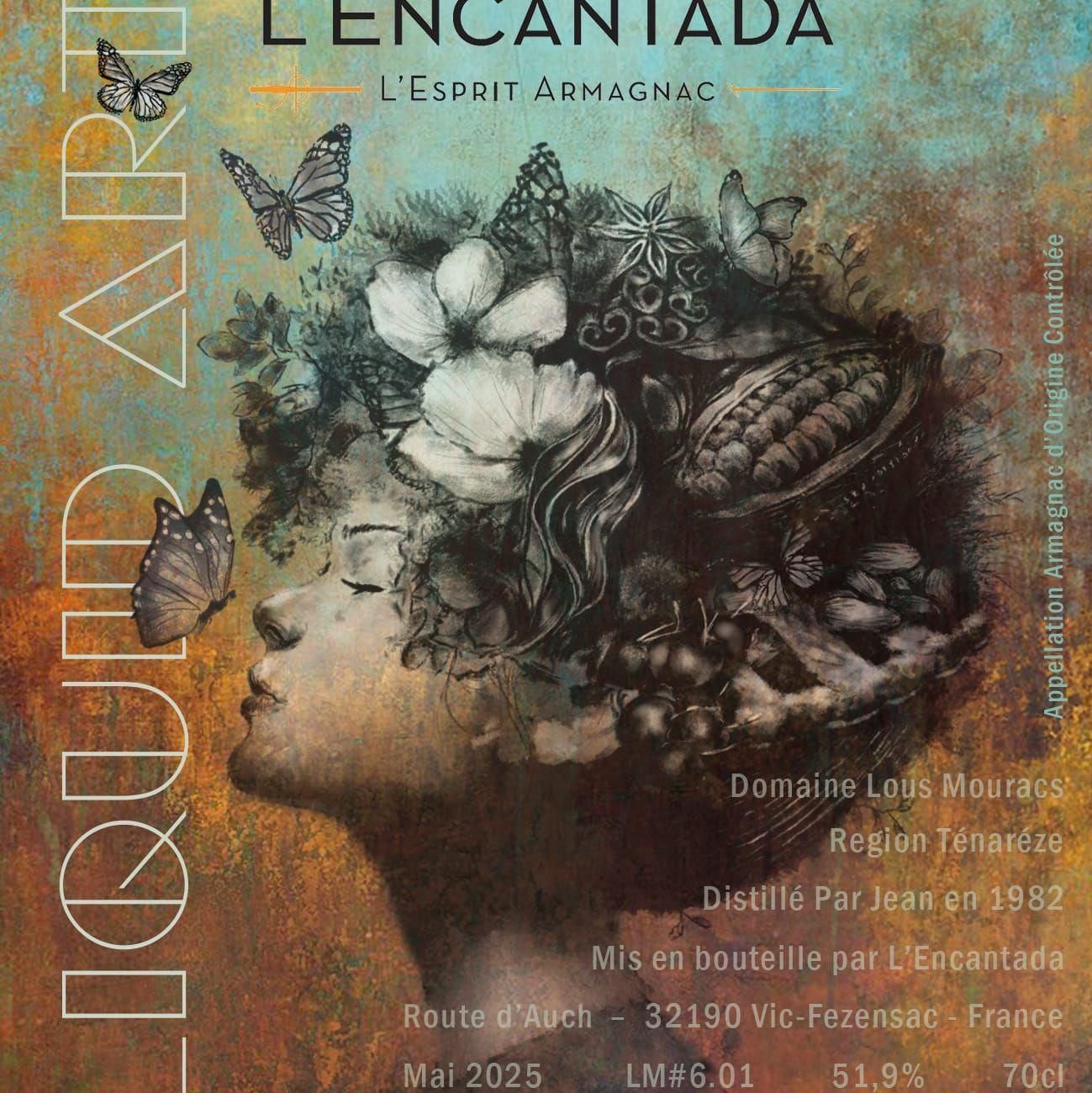 Armagnac-Ténarèze Lous Mouracs L’Encantada (1982-2025) 51.9 &quot;Liquid Art&quot;