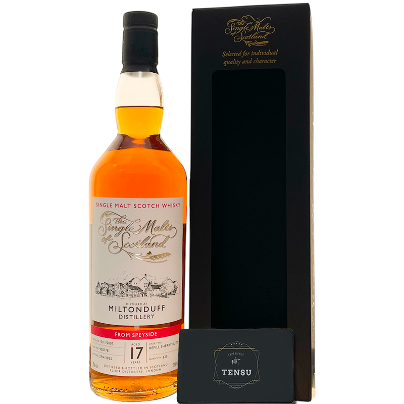 Miltonduff 17Y (2007-2025) Refill Sherry Butt 59.6 SMOS &quot;Elixir Distillers&quot;