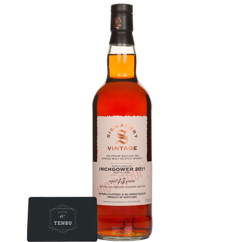 Inchgower 13Y (2011-2025) 1st Fill Oloroso Sherry Butts 57.1 100 Proof #53 &quot;Signatory&quot;