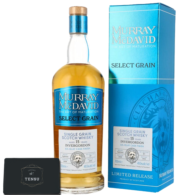 Invergordon 15Y (2009-2024) Bourbon Hogshead &amp; 1st Fill Ex-Islay Cask 49.5 Limited Release - Select Grain &quot;Murray McDavid&quot;